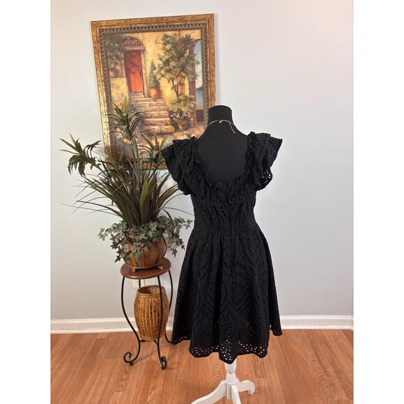 RYE GRASS Women Dress Sm Boho Vacation Resort Wear Sleeveless Pullover Ruffle - Picture 4 of 10